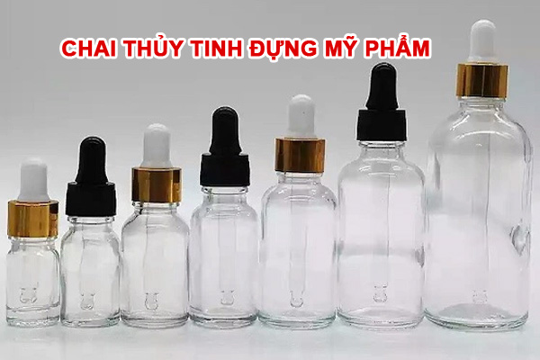 Chai thủy tinh đựng mỹ phẩm