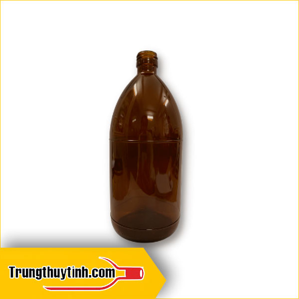 Chai thủy tinh nâu 1000ml