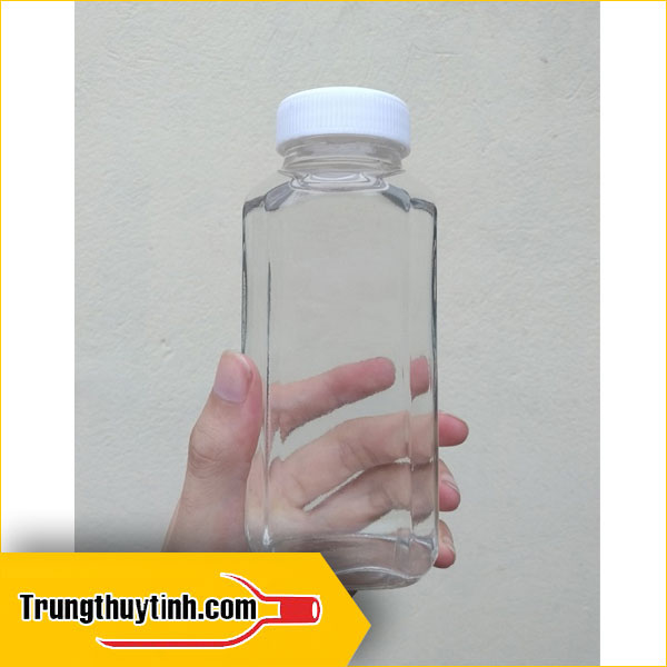 Chai thủy tinh vuông 350ml