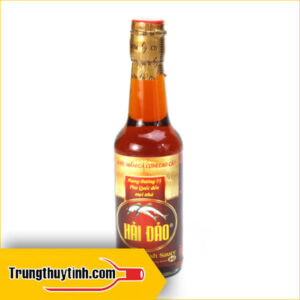 Chai thủy tinh tròn đựng nước mắm 300ml nắp nhôm