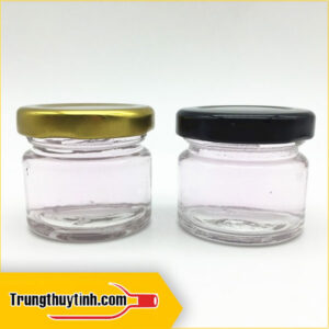 Hũ thủy tinh 30ml nắp thiếc