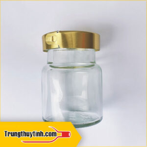 Hũ thủy tinh đựng yến nắp siết 70ml