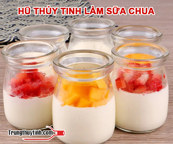 Hũ thủy tinh làm sữa chua