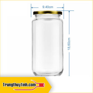 Hũ thủy tinh tròn đựng mật Ong 1000ml