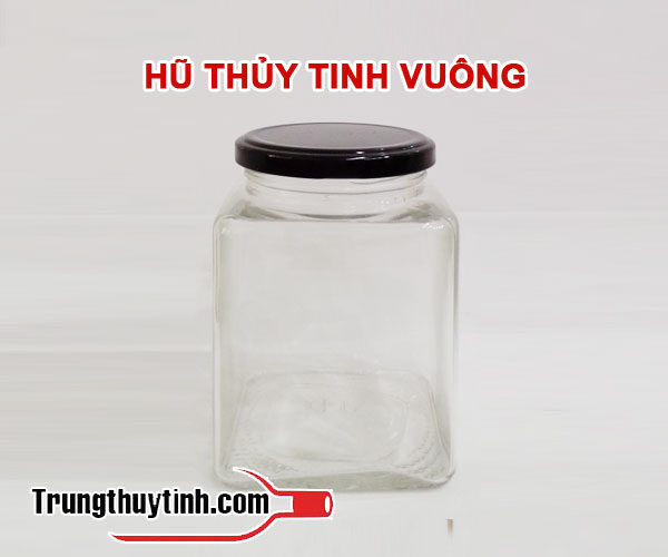 Hũ thủy tinh vuông